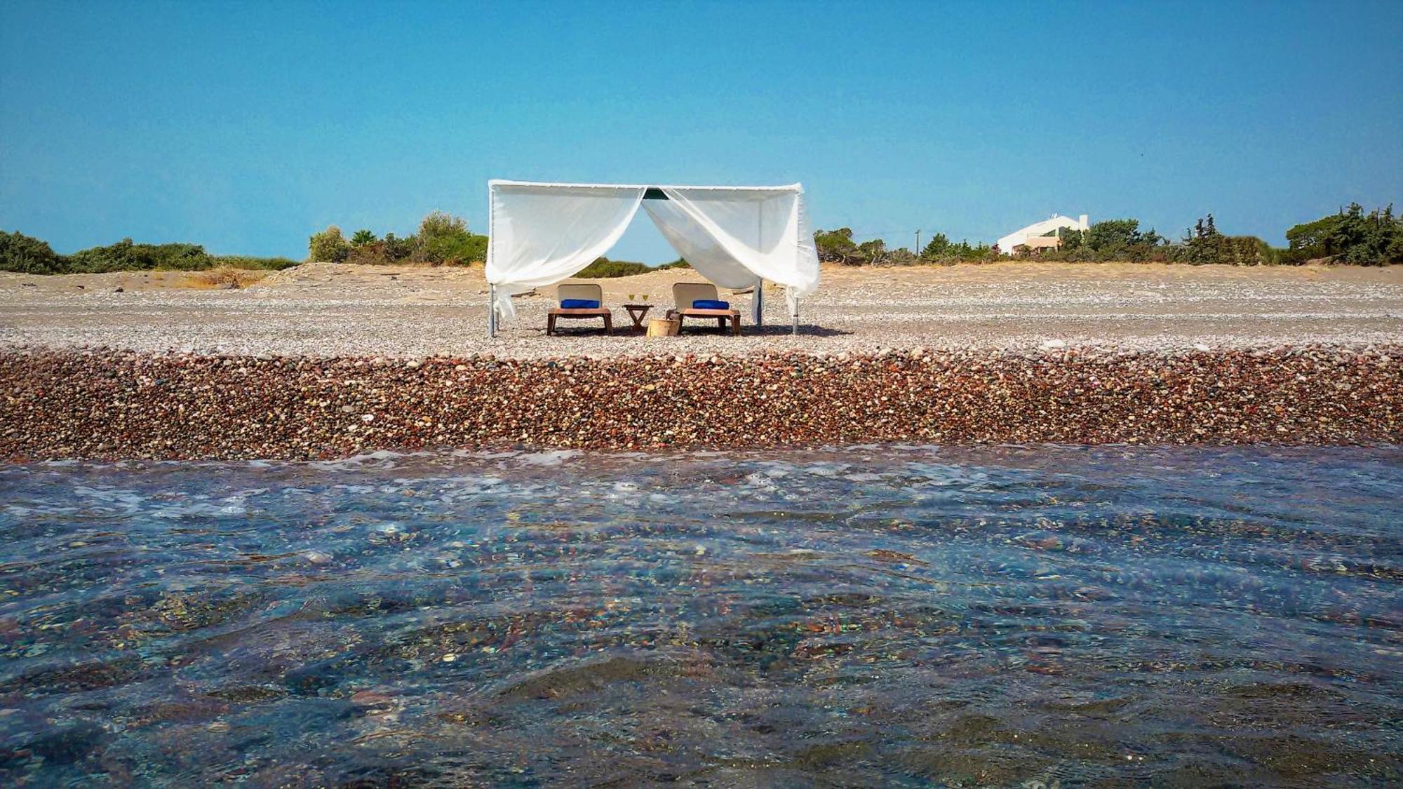 Beachfront Villa Rhodes Seashell Jenadi Zewnętrze zdjęcie